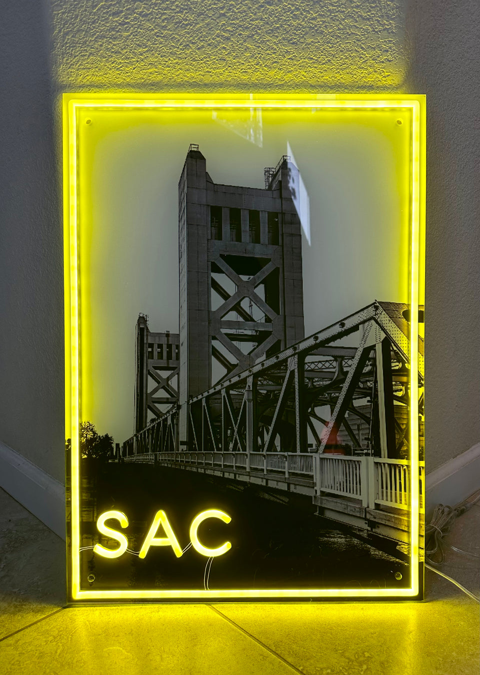 Sac Tower Bridge Neon